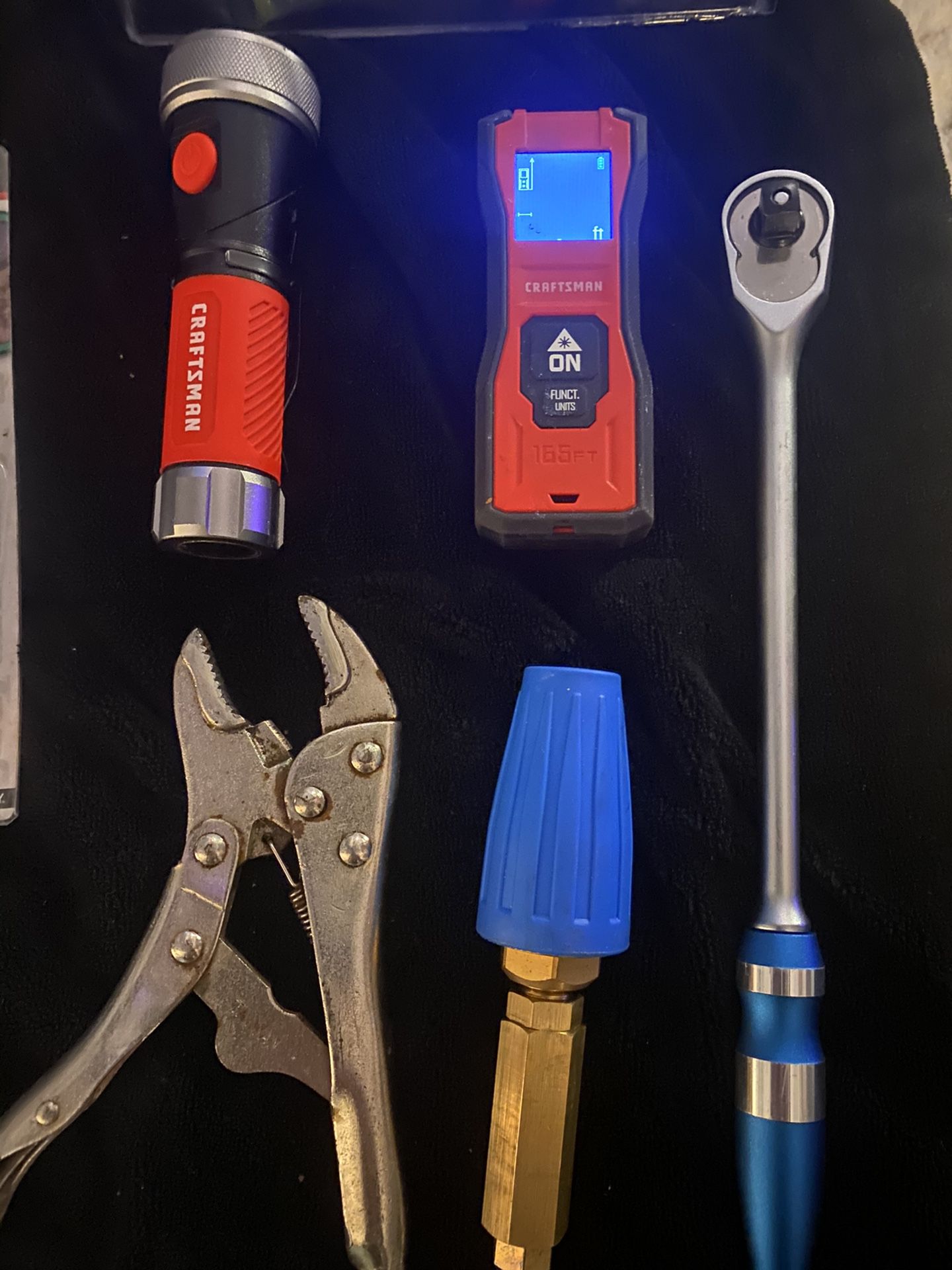 All these tools are brand new never been used six tool package