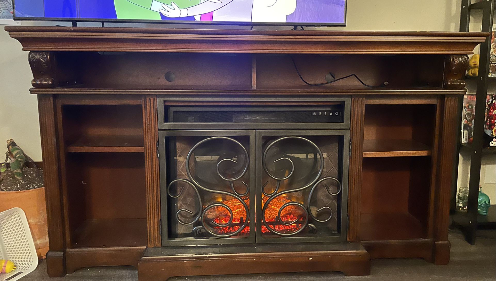 TV Stand W/ Fireplace