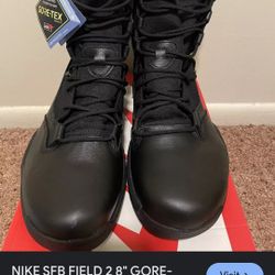 NEVER WORN NIKE SFB FIELD 2GTX TACTICAL BLACK MENS BOOTS SIZE 9