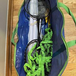 2-in-1 Badminton and volleyball set. brand new
