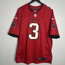 Tampa Bay Buccaneers Jameis Winston Jersey Mens Large Red Nike NFL
