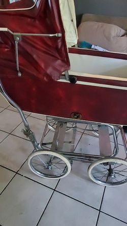 1950 vintage babyhood baby carriage buggy stroller by wonda-chair