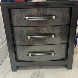 Two Solid Wood Nightstands 