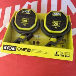 RYOBI ONE+ 18V Cordless VERSE Clamp Speaker 2-Pack (Tools Only)