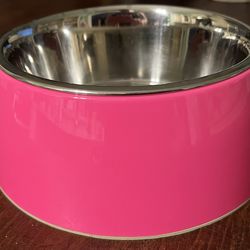 Loving Pets - Retro Dog Food Water Bowl No Tip Stainless Steel Elevated No Skid Spill