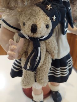 Navy girl porcelain  doll