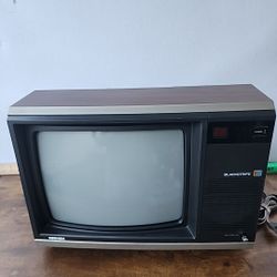 Vintage Toshiba Blackstripe TV 13" CRT 1984 Model CF303 Tested For Parts Repair