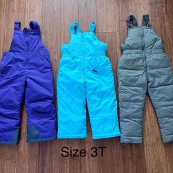 Toddler Snow Bibs Size 3T