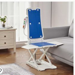 Electric Chair Lift for Elderly – Floor Lift & IP68 Waterproof Bath Lift for Tub, Foldable, 308 lbs Capacity, Remote Control