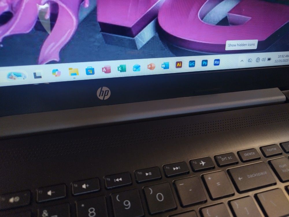 HP Notebook Photoshop Illustrator Light Room Premiere Rush $200