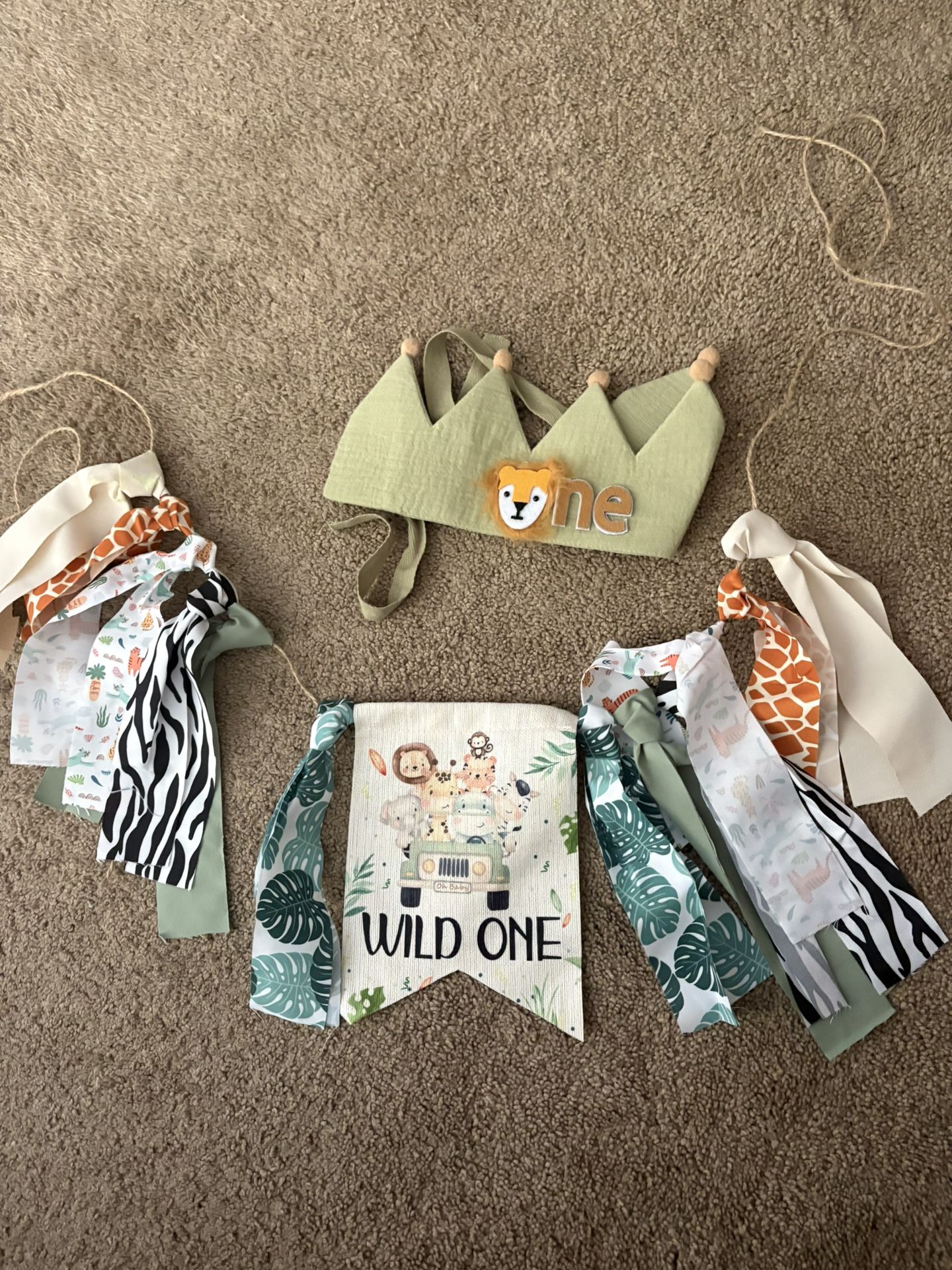 One year Old birthday Banner