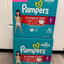 Pampers Cruisers 360 Size 5 (112 Total)