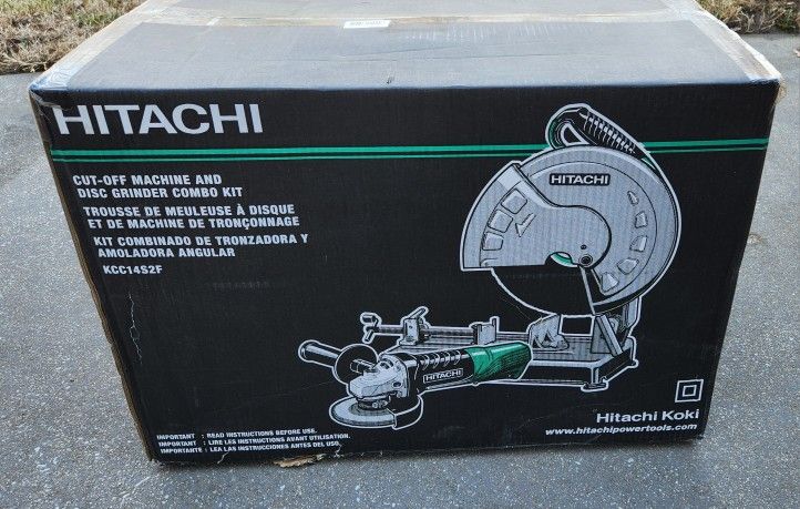 Hitachi 15 Amps 14-in Steel Base Chop Saw w/ 4.5in Grinder