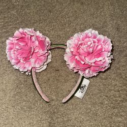 Pink Peony Floral Minnie Ears