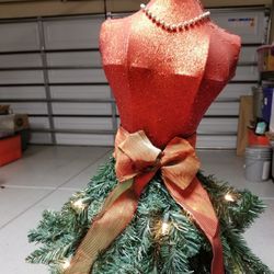 Christmas Body Tree Outfit On Stand