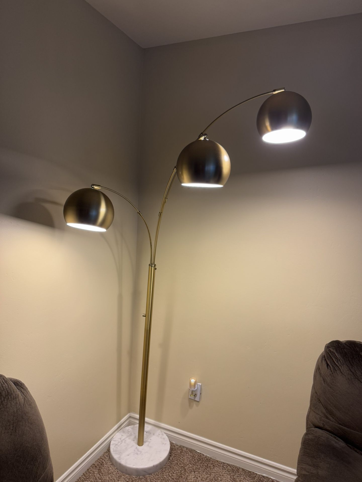3 Head Metal Lamp Brass From Target