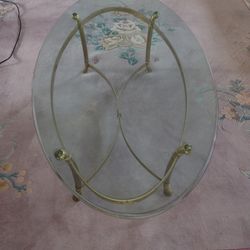 Glass coffee table