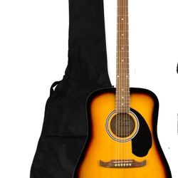 Fender Acoustic Electric Guitar With Hard Case