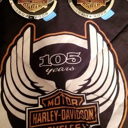 Harley Davidson 105th Anniversary Emblems