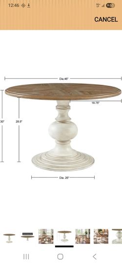 Round Pedestal Dining Set 4 place