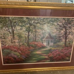 Framed Gazebo Flower Garden Decor 