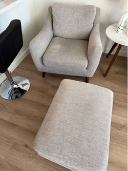 Couch with ottoman