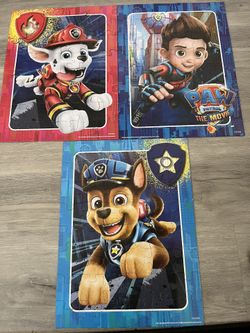 48 Piece 3 Paw Patrol Puzzles