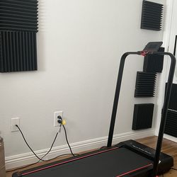 Walking Pad Treadmill Compact Rythm Fun Black Foldable