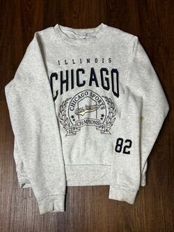 Gray Chicago Crewneck  Sweater