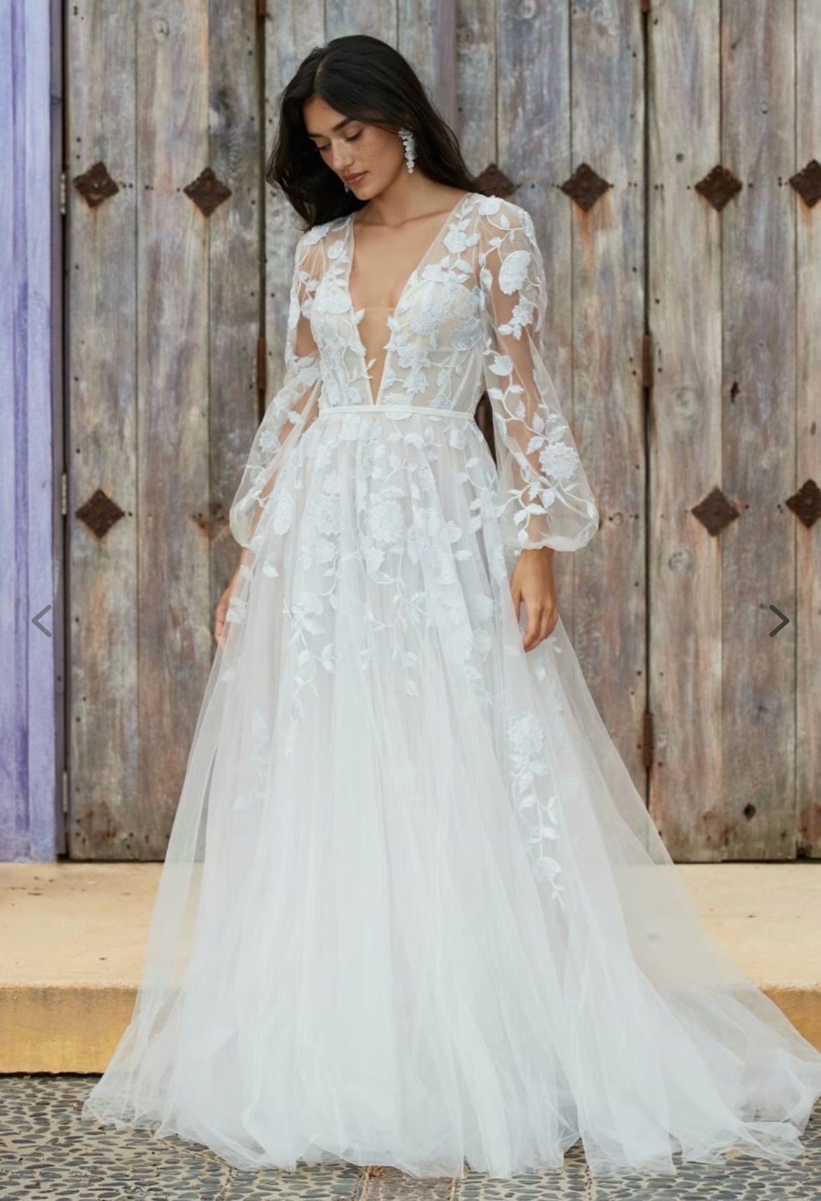 Willowby by Watters, Olena Wedding Dress in Periwinkle, size 14