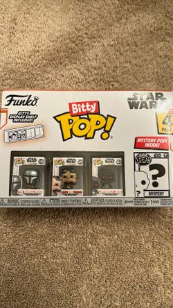 Funko pop, Bitty Pop Star Wars 4 pack, The Mandalorian, Kuiil, Offworld Java