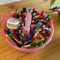 Lot Of Different Types Of Markers 