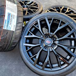 19" Subaru STi WRX Gloss black OEM wheels 