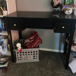 Black Desk/ Vanity 