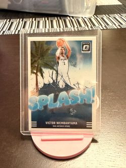 Victor Wembanyama Donruss Optic Splash Card