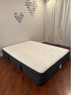 Queen/Full Mattress - Eclipse Ice Firm Euro Hybrid Matress