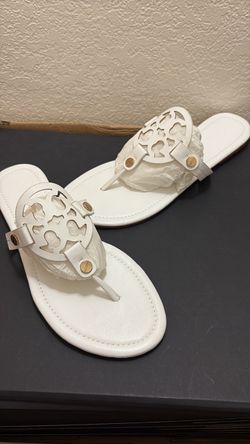 Tory Burch Miller Sandals White