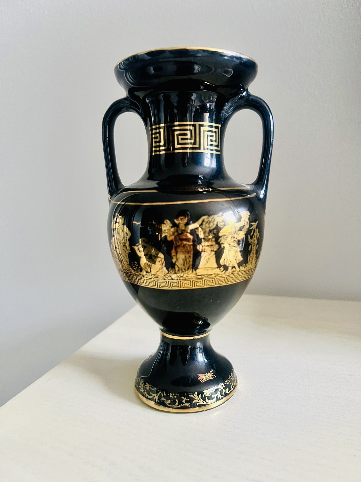 24K Gold Handmade Greek Vase