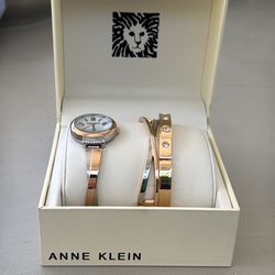 Anne Klein watch and bracelets