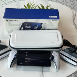 PlayStation Portal with case and 2 charging docks