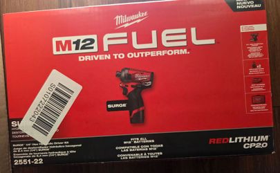 Milwaukee m12 surge impact driver kit
