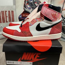 Nike Air Jordan 1 High OG SP Shoes "Across the Spider-Verse" DV1748-601 Men's 13