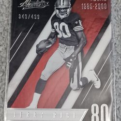Jerry Rice 343/499 San Francisco 49ers 2016 Red Foil Serial Numbered 