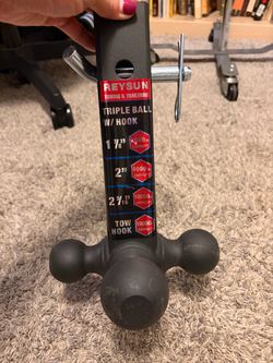 Reysun Triple Ball Hitch with Tow Hook