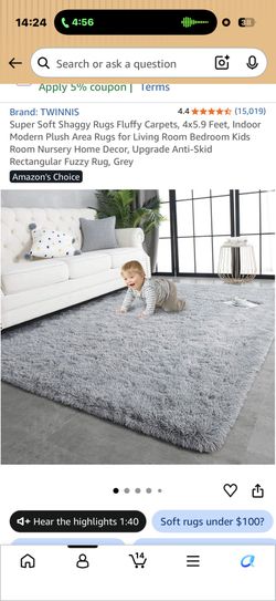 Kids Fuzzy Rug