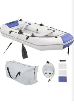 new 1-3 Person Inflatable Boat(Oars Included)