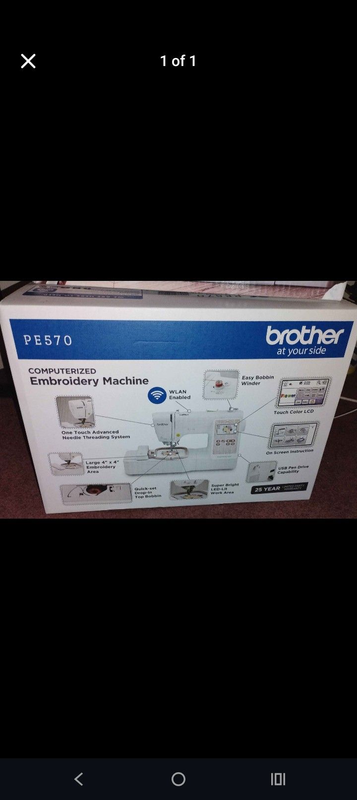 Brother PE570 SEWING/EMBROIDERY MACHINE , NEW