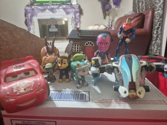 Mixed Lot of Kids Toy Figures and Vehicles