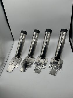 Removable Fishing Rod Holder with Mounting Bracket, Stainless Steel
