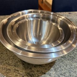 OXO Good Grips 3pc Stainless Steel Mixing Bowl Set